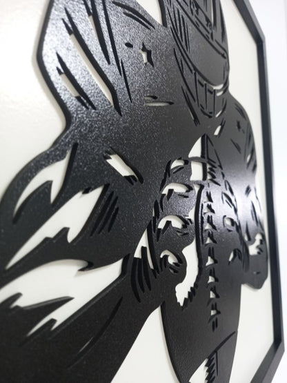 NFL (American Football) - Laser Cut Wall Art, Framed - 43cm x 43cm x 3cm - Urban Vibe Studio