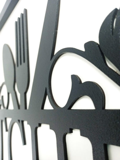 Perfect Kitchen Artwork - Laser Cut Wall Art, Framed - 43cm x 53cm x 3cm - Urban Vibe Studio