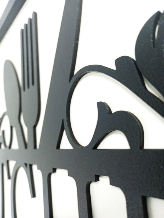 Perfect Kitchen Artwork - Laser Cut Wall Art, Framed - 43cm x 53cm x 3cm - Urban Vibe Studio