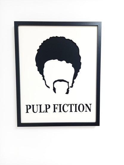For the Pulp Fiction Fan - Laser Cut Wall Art, Framed - 53cm x 43cm x 3cm - Urban Vibe Studio