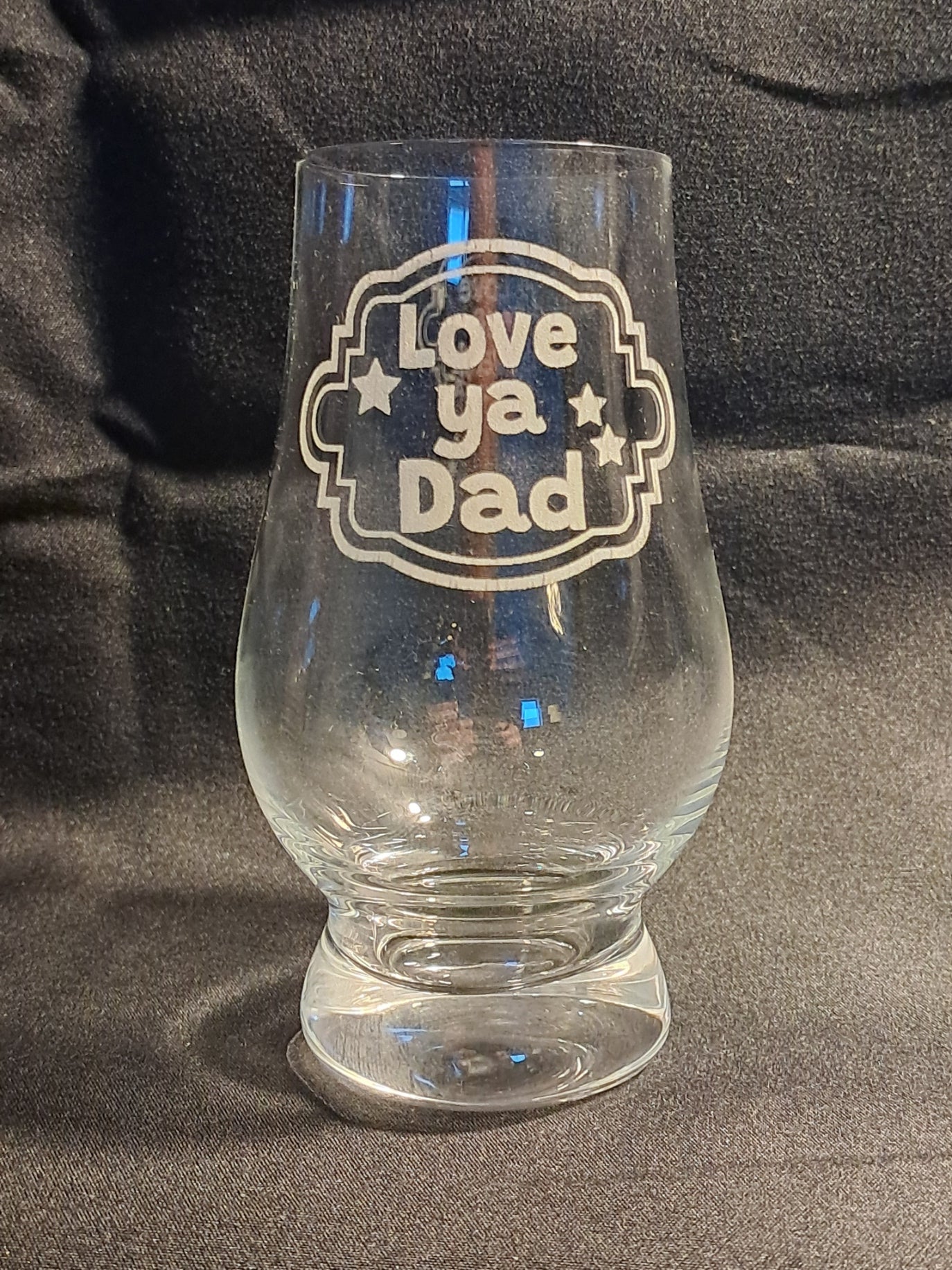 Happy Fathers Day - Laser Engraved Whiskey Glass - Urban Vibe Studio