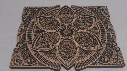 10 Layer, Celestial Bloom - Laser Cut Wall Art "Kit"